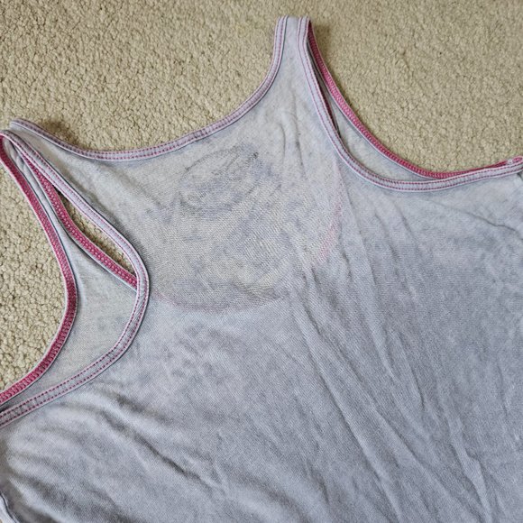 Distressed Snow White racerback tank - Picture 6 of 7